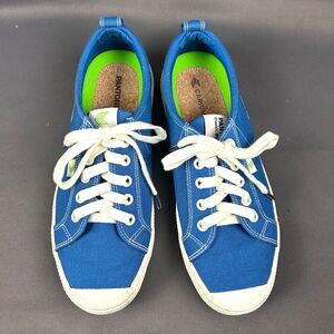 Cariuma OCA Shoes Women's 8.5 Pantone Blue Canvas Low Top Lace Up Sneakers